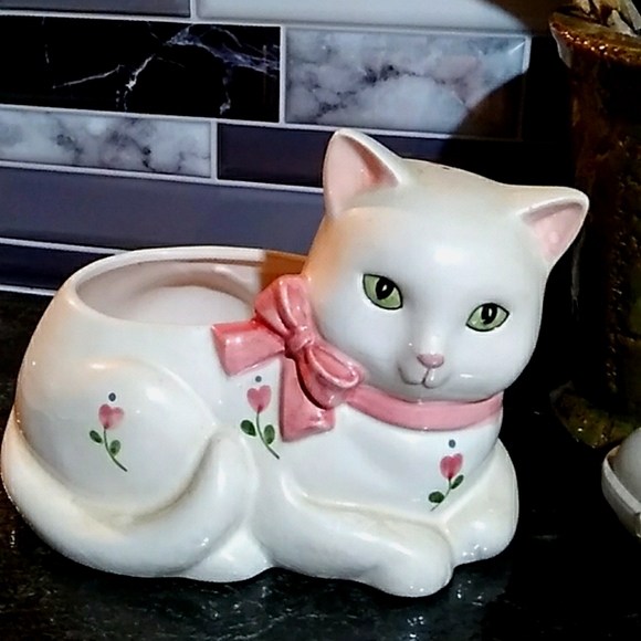 Vintage Cat Planter - Picture 6 of 6